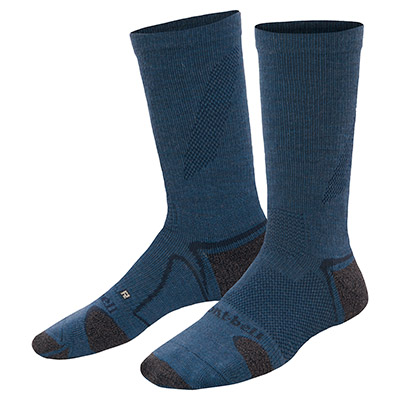 Navy Merino Wool SUPPORTEC Walking Socks