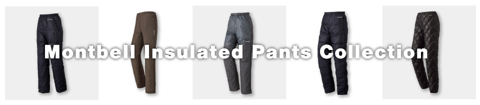 Montbell Insulated Pants Collection