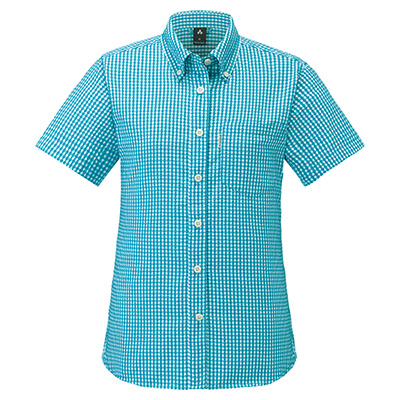 Turquoise Wickron Dry Touch Short Sleeve Shirt Women's