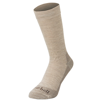 Oatmeal Merino Wool Walking Socks Men's