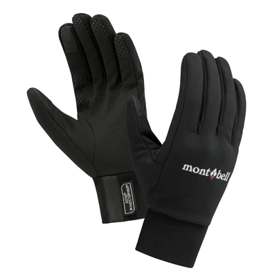 Black WINDSTOPPER Trekking Gloves Women's