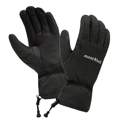 Black Winter Trekking Gloves Men's