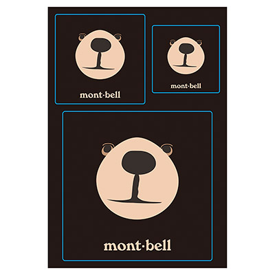 Black Monta Bear Sticker Set