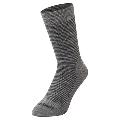 Charcoal Merino Wool Travel Socks Men's