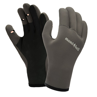 Gray CLIMAPRENE Fishing Gloves