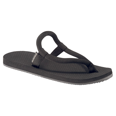 Black Slip-On Sandals