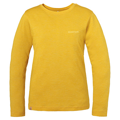 Yellow Merino Wool Plus Light Long Sleeve T Women's