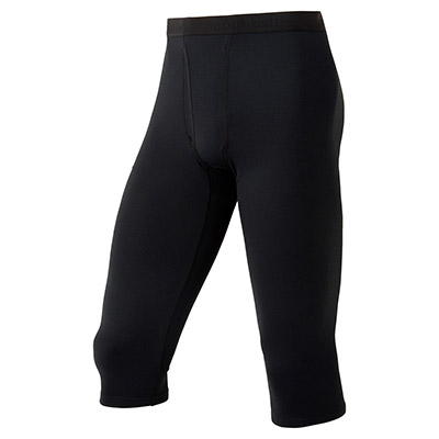 Black ZEO-LINE Middle Weight Knee-Length Tights Men's